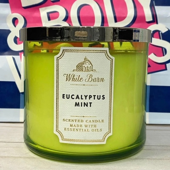 Bath & Body Works Eucalyptus Mint 3 Wick Candle